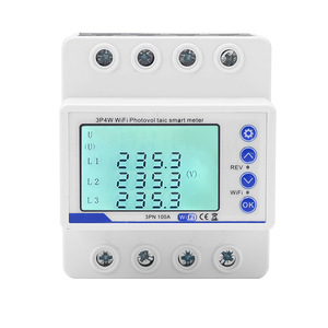 <b>Three</b> Phase WiFi Energy Meter 1A 2.4Ghz Smart Life With Overload Protection Led Display Graffiti Reclosing - Product Image 1