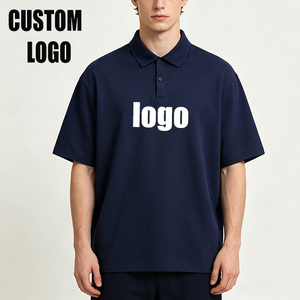 เสื้อโปโลผ้าฝ้าย 100% สั่งทำขายส่ง พิมพ์โลโก้ของคุณได้ เสื้อยืดแฟชั่นผู้ชาย เสื้อยืดเปล่าแขนสั้นสำหรับผู้ชาย - Product Image 1