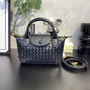 Bolso de Mano Tejido de Cuero Genuino 2026 para Mujer, Bolso de Hombro y Bandolera de Cuero Vacuno de Alta Gama para Damas - Product Image 1