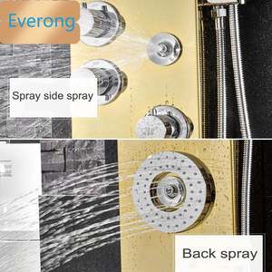 Pannello doccia a buon mercato di buona qualità grande pannello doccia a pioggia set di parti da bagno intelligente a temperatura costante pannelli a parete doccia - Product Image 4