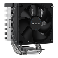 COOLLEO B40S DIG V2 Refroidisseur d'air pour PC avec affichage numérique, refroidisseur de processeur, compatible LGA 115X 1200 1700 1851 AMD pour ordinateur de jeu, TDP 200W
