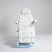 Lit de soin des cils ergonomique chauffant, ensemble de mobilier de salon de beauté, lit de beauté électrique