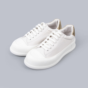 المصنع مباشرة للنساء جلد أبيض أحذية رياضية منصة الأزياء عارضة الأحذية الرياضية شعار مخصص عارضة المشي التنس الجملة - Product Image 2