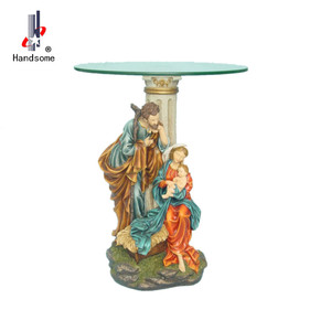 Mesa de animales de poliresina para decoración <span class=keywords><strong>del</strong></span> hogar, barra de café, mesa de caballo de resina - Product Image 5