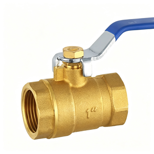 1PC Vanne à boisseau sphérique SS304, filetage NPT/BSP femelle, passage pleine largeur, pour eau, gaz, huile, avec levier d'arrêt, résistante à la corrosion, durable - Product Image 1