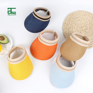 ALLCH Beach Outdoor Fashion Straw Visor <strong>Hat</strong> <strong>Summer</strong> Wholesale Girls and Boys Kids Paper Sport Children Eco-friendly Plain - Product Image 1