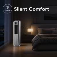 Aire Acondicionado Portátil Ahorrador de Energía Airwens 14000BTU, Frío/Calor, Silencioso, Móvil para Interiores con Ruedas
