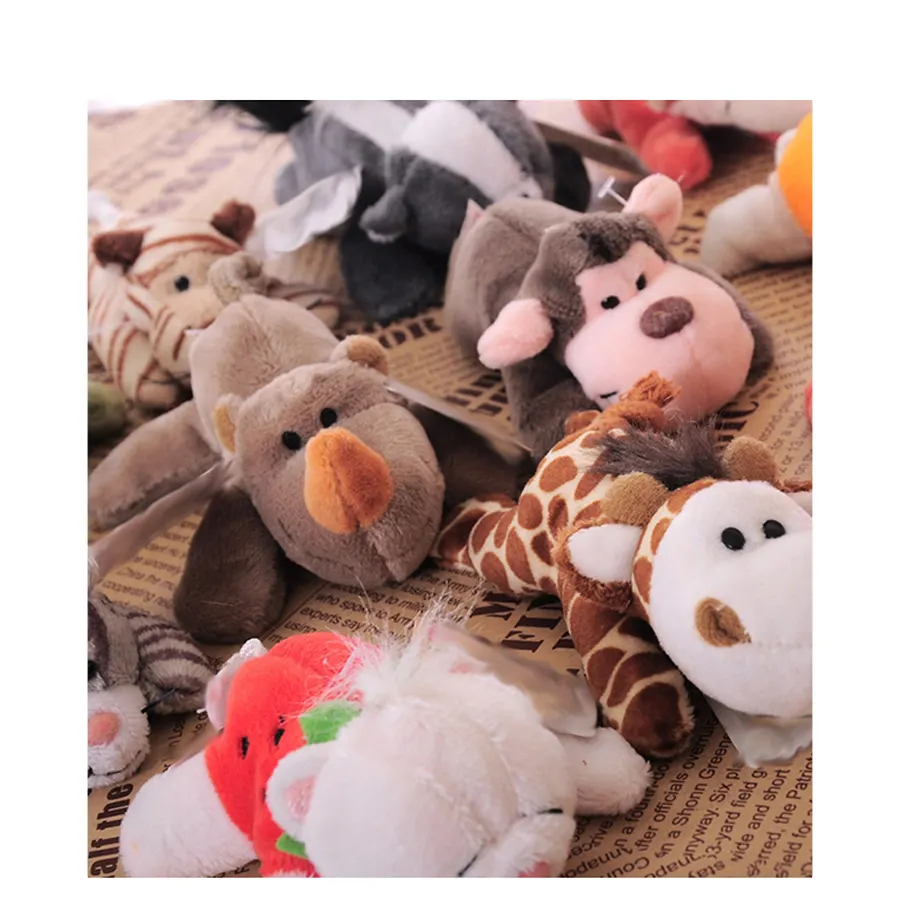 Оптовая продажа мини Магнитные мягкие милые игрушки животных стикер на холодильник Плюшевые игрушки Мягкая кукла с магнитами