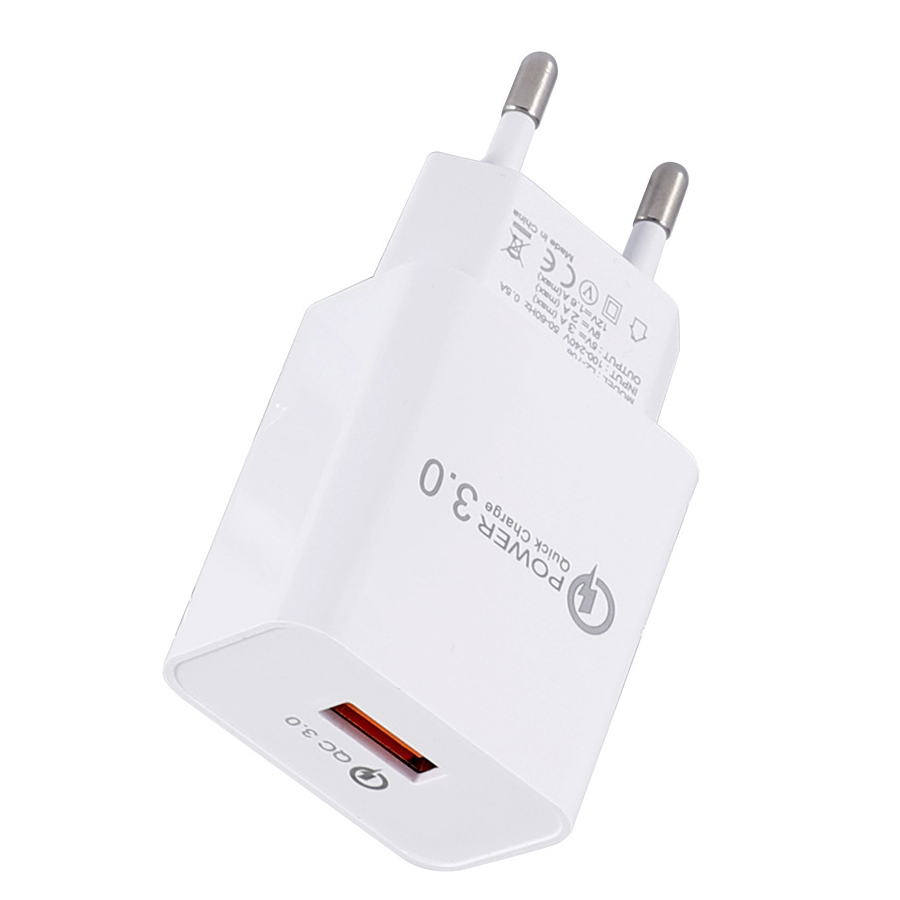 QC3.0 Power Adapter EU plug - White