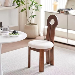 Silla de Comedor Clásica de Madera, Silla Tapizada Multicolor para Interiores de Hogar y Cafetería - Product Image 4