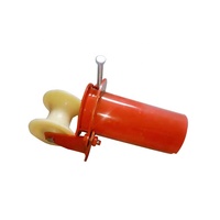 Poulie de câble souterraine de haute qualité câble de roue en nylon en aluminium tirant le rouleau de câble optique