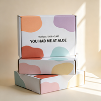Boîte d'emballage personnalisée pour produits de soin de la peau, impression numérique, production en 72h, boîte d'expédition en carton imperméable, anti-écrasement