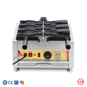 2024 nouveau gaufrier industriel/machine à gaufres à crème glacée japonaise/gaufrier en forme <span class=keywords><strong>de</strong></span> vivaneau - Product Image 5