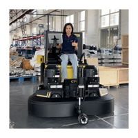 Meuleuse à béton et polisseuse largement utilisée, meuleuse à sol en époxy planétaire, polisseuse de pierre, polisseuse de béton