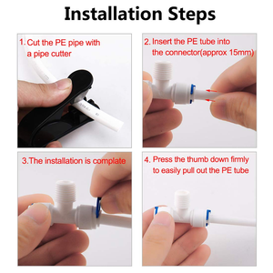 อะแดปเตอร์ข้อต่อแบบเสียบเร็วสำหรับเครื่องกรองน้ำ RO อะไหล่ - Product Image 4