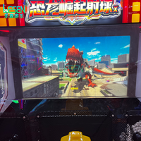 Nouvelle Machine de Jeu Commerciale à Monnayeur Dinosaur Rising pour 3 Personnes, avec Tir de Balles et Lancer d'Eau, pour Aire de Jeux pour Enfants