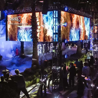 Fond de scène géant d'écran d'affichage à LED intérieur/extérieur d'épissage sans couture pour mur vidéo de location de scène