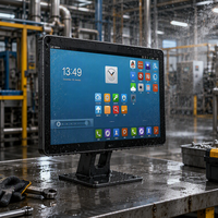 10.1 İnç Yüksek Parlaklıklı Android Tablet PC Metal Gövdeli Intellitouch Kapasitif Dokunmatik Ekran 1920x1080 16:9 USB Tip C