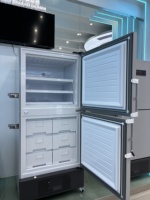 Congélateur de laboratoire à double porte 506L et réfrigérateur combiné avec contrôle par microprocesseur et affichage numérique LED, de 2-8 à -40 °C