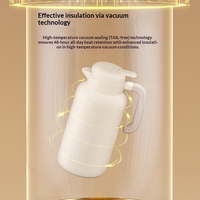 Bouilloire isotherme avec doublure intérieure en verre coloré, haute performance d'isolation, grande capacité, pour usage domestique et dortoirs étudiants
