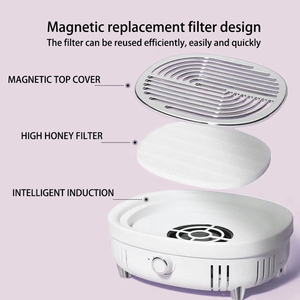 Herramientas <span class=keywords><strong>de</strong></span> manicura para uñas P40 0-4000RPM Ventilador Aspirador Colector <span class=keywords><strong>de</strong></span> polvo <span class=keywords><strong>de</strong></span> uñas Hecho <span class=keywords><strong>Silicona</strong></span> Plástico Acero ABS - Product Image 3