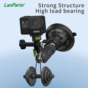 Support de caméra flexible en alliage d'aluminium avec ventouse pour pare-brise de voiture, idéal pour les vlogs et la prise de vue vidéo - Product Image 2