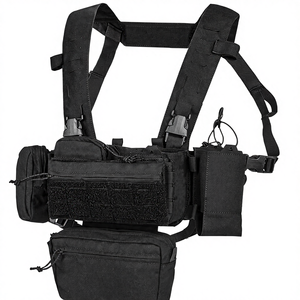 سترة تكتيكية متينة من النايلون 1000D مع نظام مولي قابل للتعديل للتدريب في الهواء الطلق، والمشي لمسافات طويلة، والتخييم، ومعدات متعددة الاستخدامات للرجال - Product Image 1