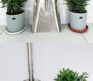 Pelle de cuisine extra large en acier inoxydable 304 épaissi, non magnétique, pour l'extérieur, pelle de terrassement carrée élargie - Product Image 6