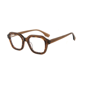 Gafas <span class=keywords><strong>Retro</strong></span>, monturas cuadradas de acetato, inserto grueso, gafas de templo de primavera, gafas europeas y americanas - Product Image 4
