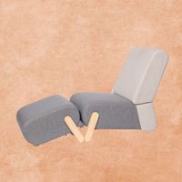 Hot Selling Freizeit Sofa Stuhl mit Fuß stütze Soft Velvet Akzent Stuhl Wohnzimmer Schlafzimmer Schule-Chinese Manufacturer Factory