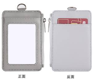 Tarjetero de cuero personalizable con cremallera, soporte para tarjetas de crédito - Product Image 6