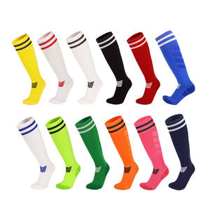 Verano hasta la rodilla fútbol suave almohadilla acolchada transpirable absorción de sudor hombres calcetines deportivos - Product Image 1