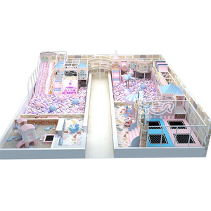 Parc d'attractions intérieur pour enfants série Macaron, fabricant de jeux de terrain de jeu souple, centre de divertissement avec toboggan à vendre - Product Image 1