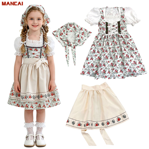 Girl Beer Festival Maid Lolita Dress <strong>Halloween</strong> Countryside Retro Poor Cosplay Costume Girl Oktoberfest Bavarian Dress - Product Image 1