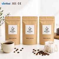 Großhandel Kundenspezifisch Bedruckte Kaffee-Standbeutel mit Logo, 250g 500g, mit Reißverschluss, Hochbarriere-Lebensmittelverpackung für Kaffee