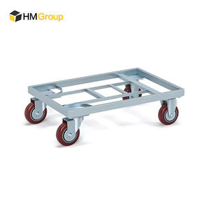 Carretilla de Acero Galvanizado Resistente de Cuatro Ruedas, Fabricada con Acero Dulce, con Bordes y Esquinas Redondeados - Product Image 1