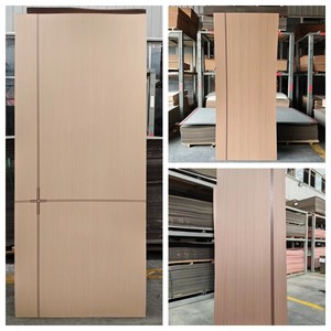 Melamin MDF Kapı Kaplaması Modern İç Mekan Ahşap Kapı Kaplaması Özel Renk Kapı Kaplaması Ev Otel Dekorasyonu için - Product Image 5
