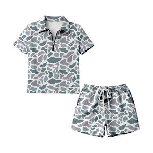 Tenues en coton pour femmes adultes, t-shirts personnalisés imprimés camouflage marron GSSO3315, vente en gros pour boutiques. - Product Image 6