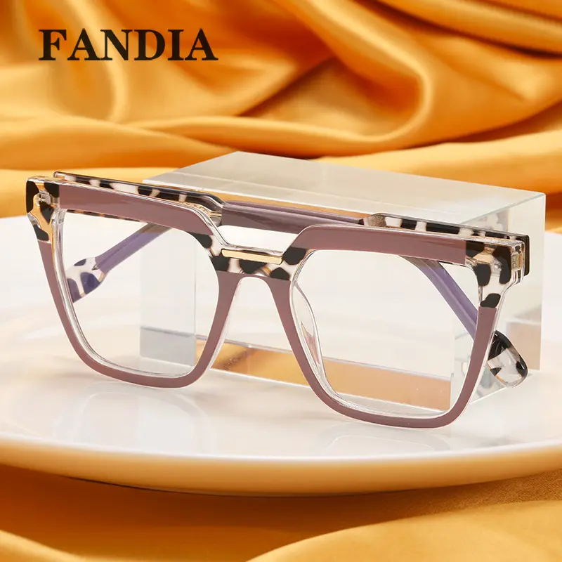 82096 New European and American Cross border Box TR90 Glasses CP Insert Anti Blue Light Eyeglass Frame Can Be Matched with Myopi