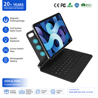 Clavier magique avec pavé tactile, rétroéclairage RVB, clavier sans fil Bluetooth rechargeable pour iPad 10e génération 10,9 pouces et A16 11 pouces