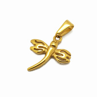 Bijoux animaux en acier inoxydable plaqué or 18 carats de haute qualité pendentif aile de faucon aigle pendentif faucon volant pour hommes en gros