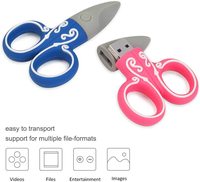 Gitra Flashdisk Usb silikon 3d kustom gunting kustom karet Pvc Flash drive Usb hadiah stik memori kartun