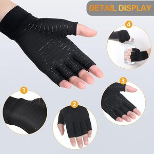 Luvas de Compressão de Cobre para Alívio da Dor da Artrite e Síndrome do Túnel Carpal para Homens e Mulheres - Product Image 3