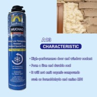 MU CHAO A13 750ml 800g Mousse polyuréthane adhésive monocomposant basse température pour construction, isolation à haute expansion CAS