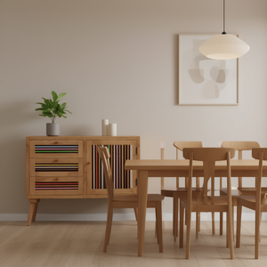 Credenza in Legno Massello di Mango 39.4x11.8x29.5 Pollici, Elegante Mobile Moderno per Sala da Pranzo - Product Image 2