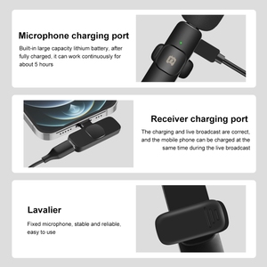 Alibaba PULUZ mic Lavalier <span class=keywords><strong>Microphone</strong></span> cho Iphone Android mua mics với số lượng lớn từ các trang web mua sắm ở nước ngoài cho tiktok Youtube - Product Image 6