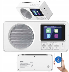 Radio DAB/DAB+ FM Portátil de 1800mAh con Pantalla LCD, Altavoz Integrado y Luz de Emergencia para Europa - Product Image 2