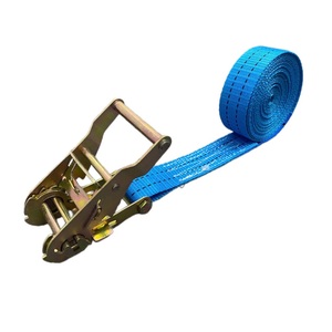 Sangles à cliquet polyvalentes en polyester 100% 1.5 pouces-Crochet double J réglable et résistant pour camions remorques motos-Durable - Product Image 6