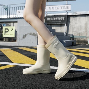 Bottes de ponton imperméables à prix d'usine pour la navigation de plaisance et la pêche, bottes de pluie légères antidérapantes à la cheville en néoprène pour l'été, l'automne et l'hiver - Product Image 1
