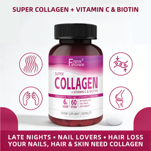 แท็บเล็ตคอลลาเจน360ซุปเปอร์คอลลาเจนแท็บเล็ตคอลลาเจนสุดพิเศษพร้อมวิตามินซีและกรดไฮยาลูโรนิก - Product Image 4